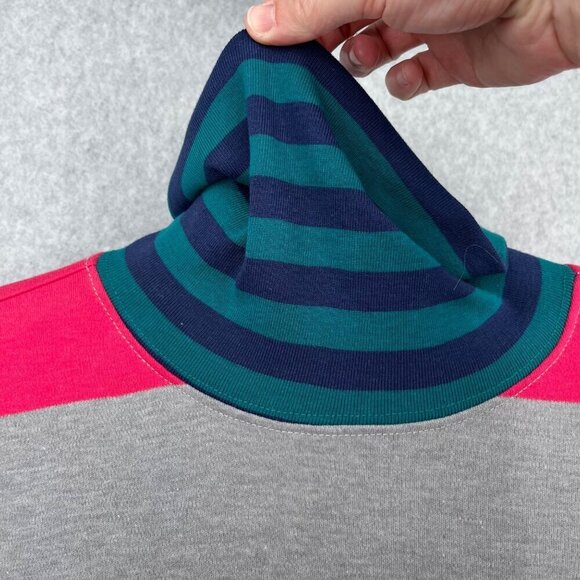 Lauren Grey VTG Women Turtleneck LS Shirt Size M Multicolor Stripe Oversized NEW - Picture 3 of 14